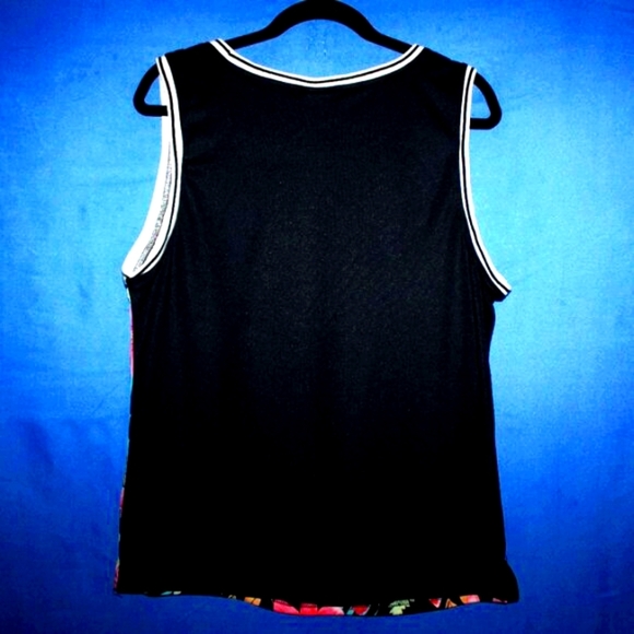 Spencer's Dope Floral Leaf Graphic Tank Top L - Picture 3 of 5